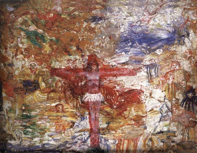 James Ensor Christ in Agony France oil painting art